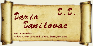 Dario Danilovac vizit kartica